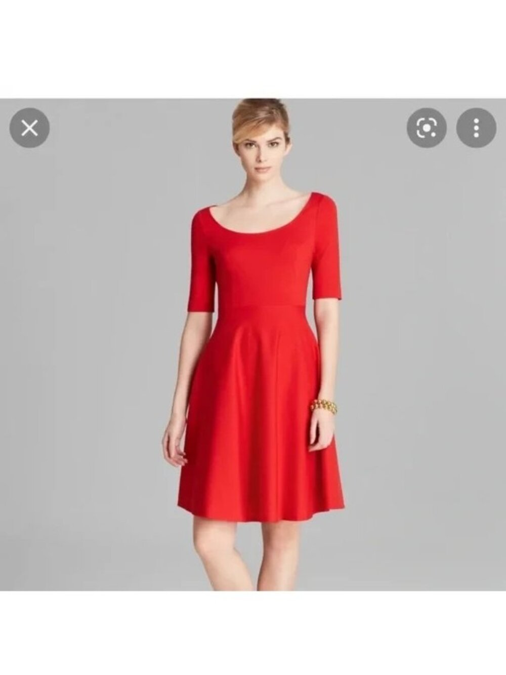 Perfect Kate Spade Jada Red Orange stretch elbow slv midi  Dress size 4